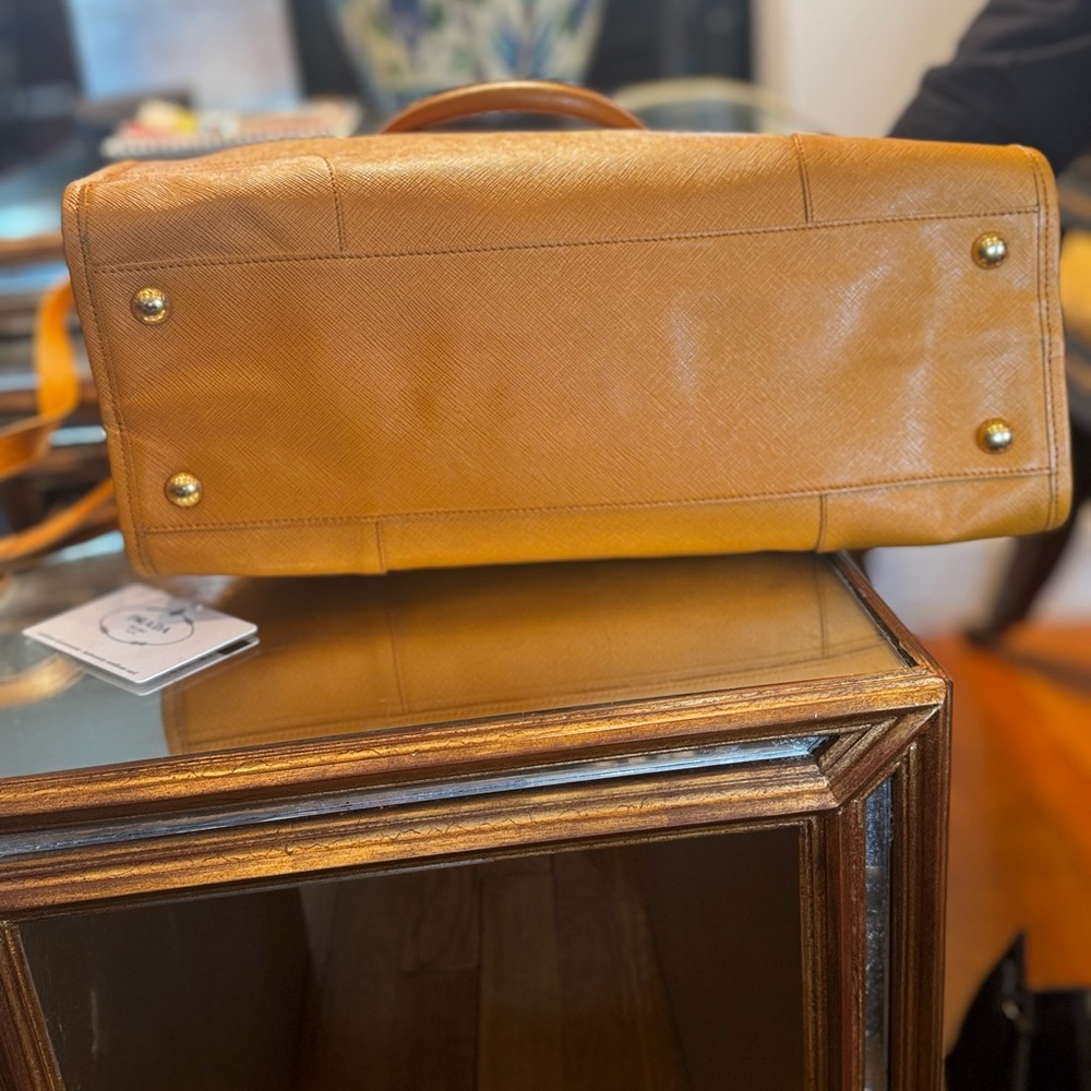 Prada Orange Leather Satchel - Picture 5 of 6